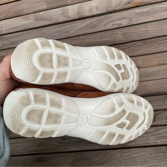 Robert Zur Women’s Nubuck Brown Leather Comfort Sneakers Size 6.5 - Picture 6 of 8